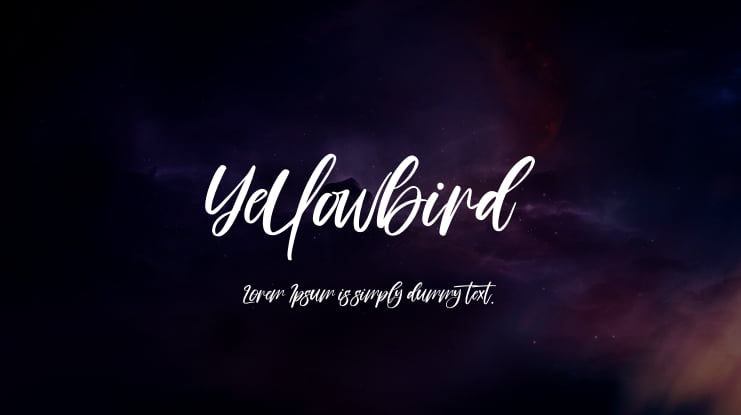 Yellowbird Font