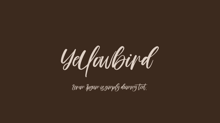 Yellowbird Font