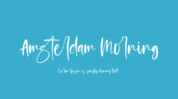Amsterdam Morning Font