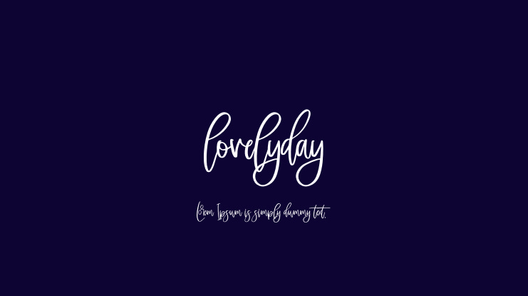 lovelyday Font