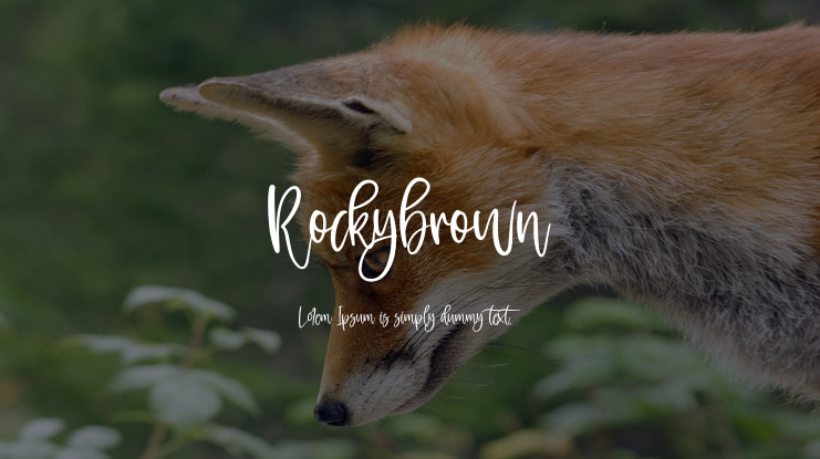 Rockybrown Font