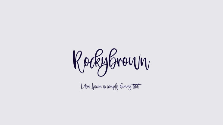 Rockybrown Font