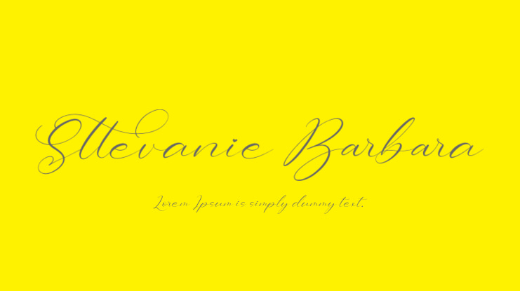 Sttevanie Barbara Font