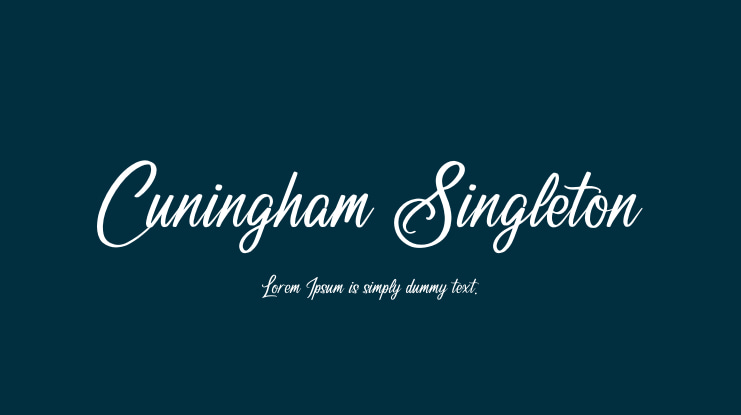 Cuningham Singleton Font