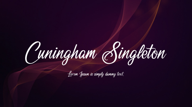 Cuningham Singleton Font