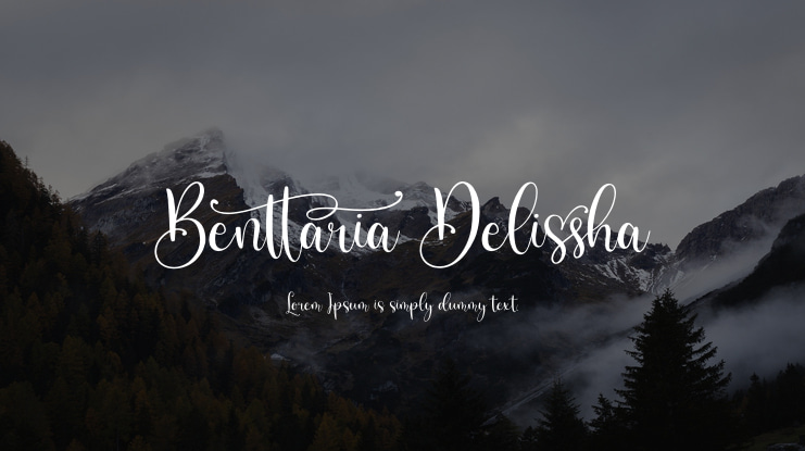 Benttaria Delissha Font