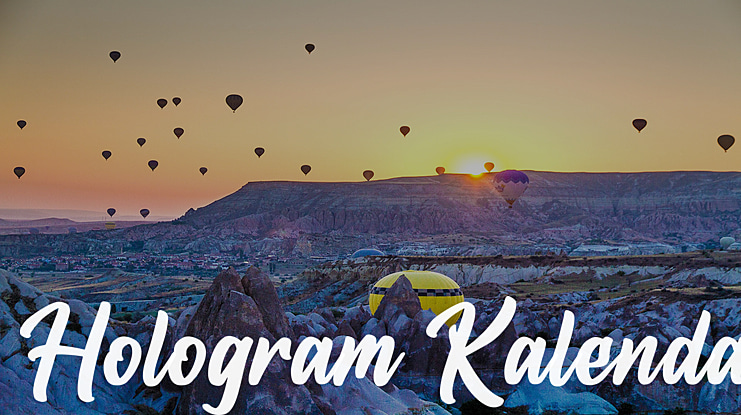Hologram Kalenda Font