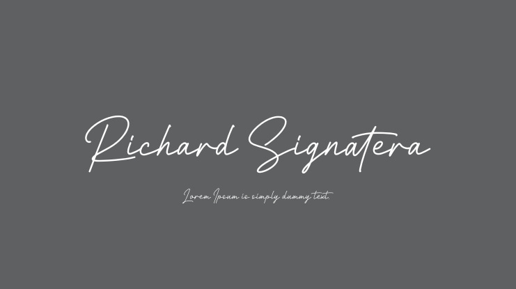 Richard Signatera Font