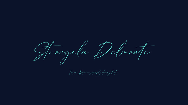 Strongela Delmonte Font