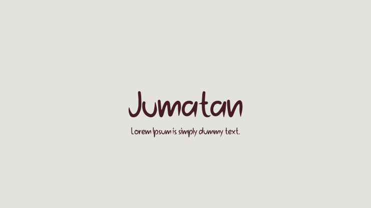 Jumatan Font
