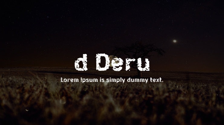 d Deru Font
