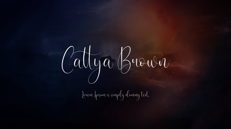 Cattya Brown Font Family