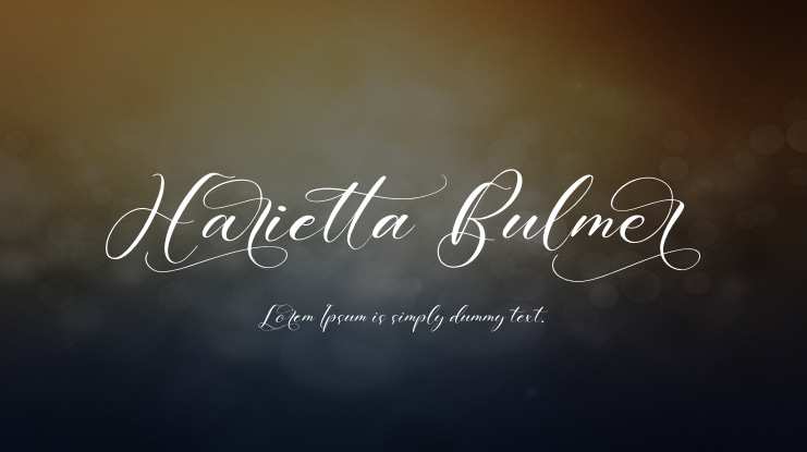 Harietta Bulmer Font Family