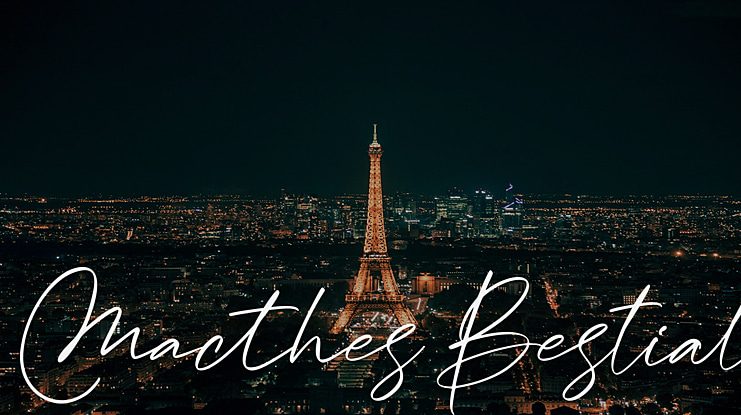 Macthes Bestial Font