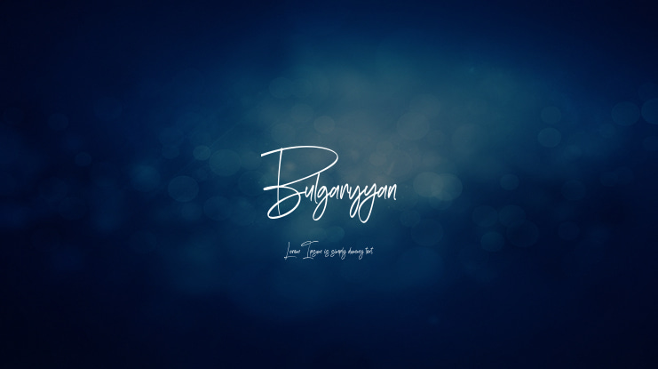 Bulgaryyan Font