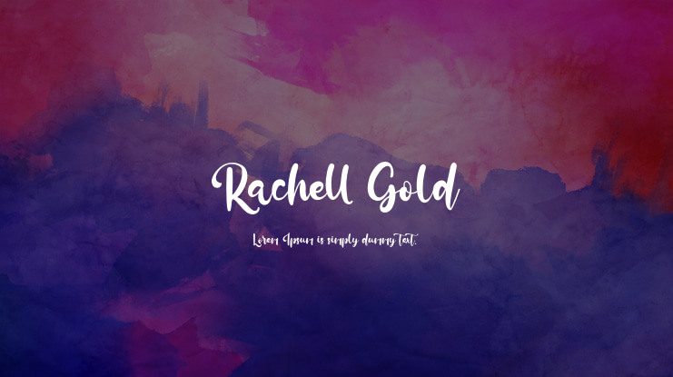 Rachell Gold Font