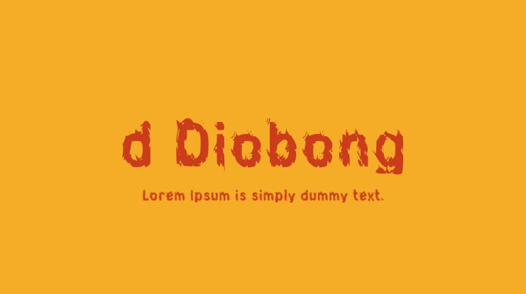 d Diobong Font