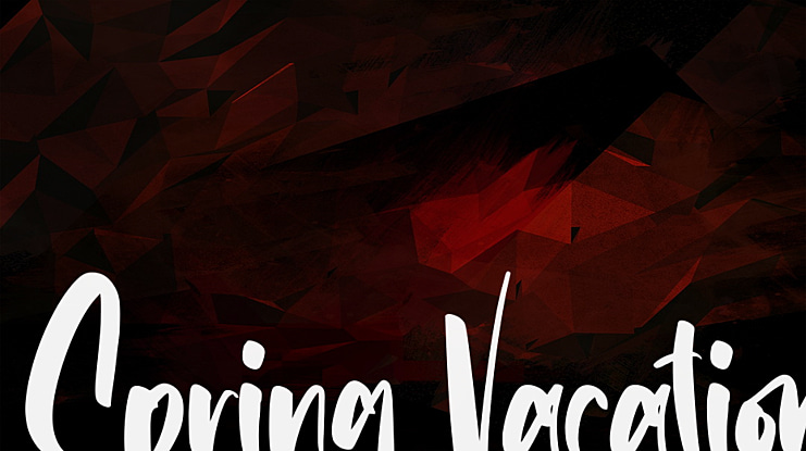 Spring Vacation Font