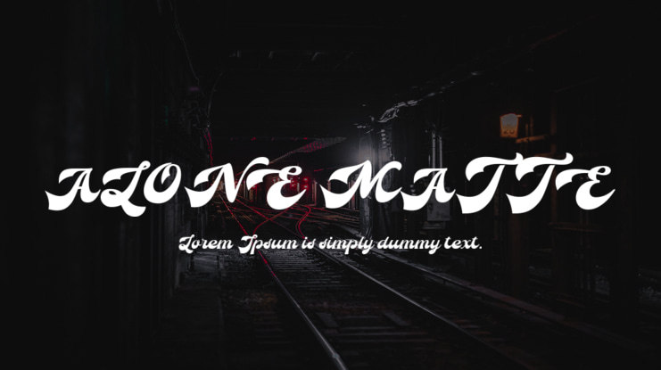 ALONE MATTE Font