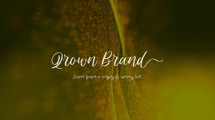 Qrown Brand Font