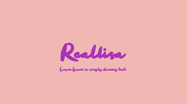 Reallisa Font