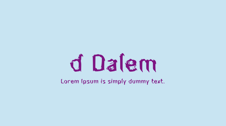 d Dalem Font