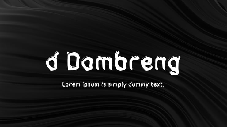 d Dombreng Font