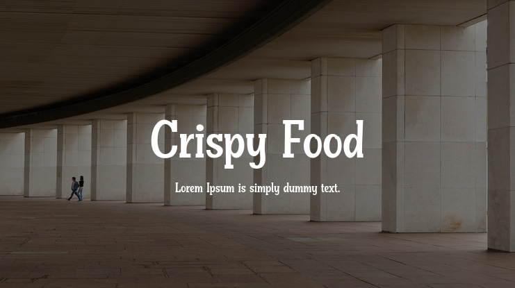 Crispy Food Font