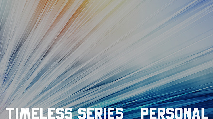 Timeless Series - Personal Use Font