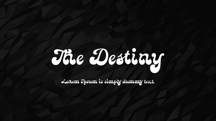 The Destiny Font