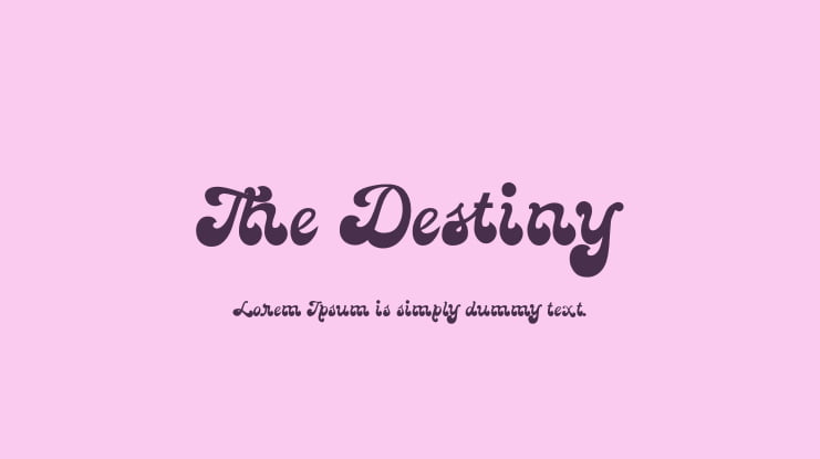 The Destiny Font