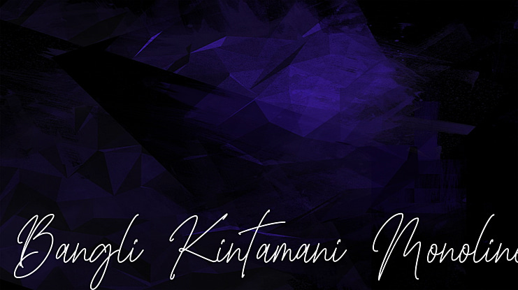 Bangli Kintamani Monoline Font