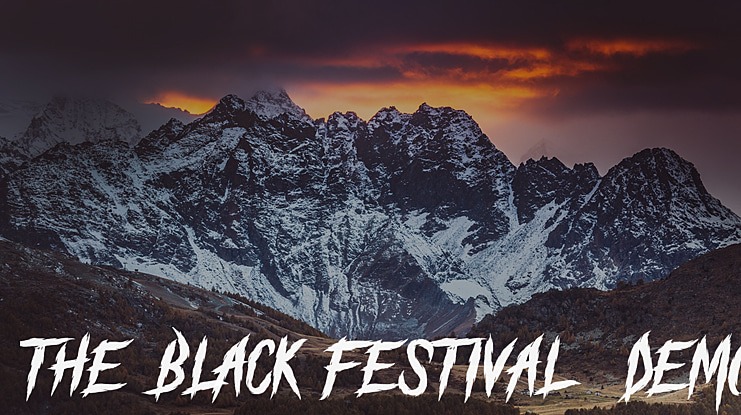 The Black Festival  DEMO Font