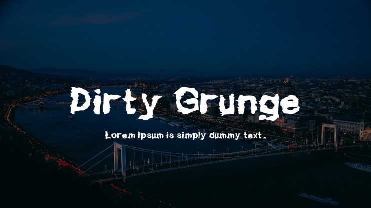 Dirty Grunge Font