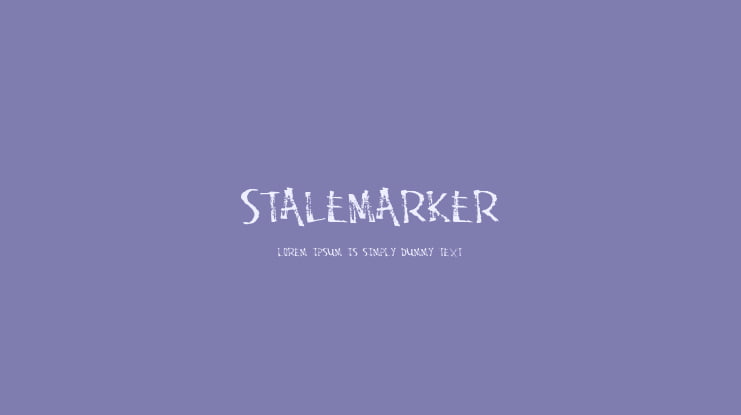 StaleMarker Font