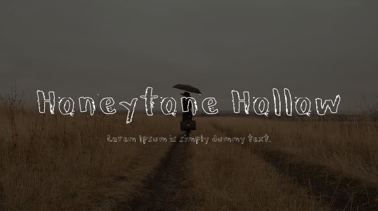Honeytone Hollow Font Family