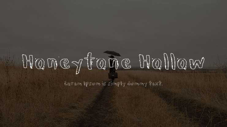 Honeytone Hollow Font Family