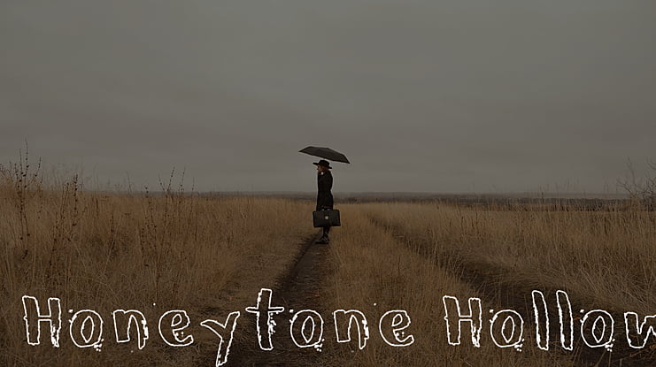 Honeytone Hollow Font Family