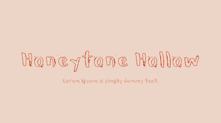 Honeytone Hollow Font Family