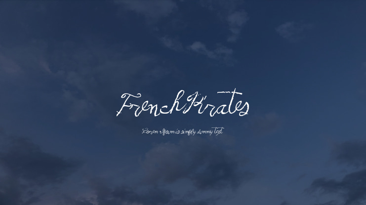 FrenchPirates Font