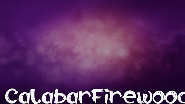 CalabarFirewood Font