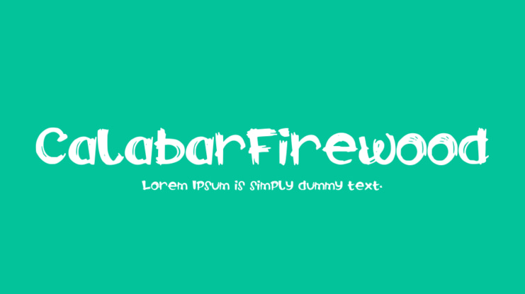 CalabarFirewood Font