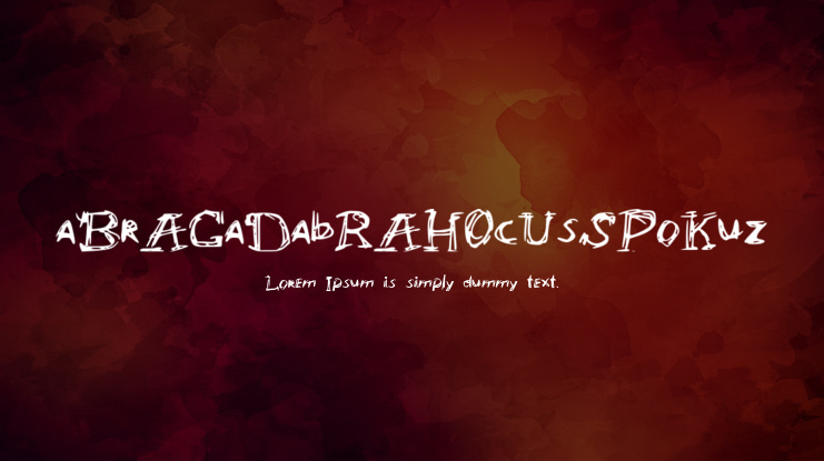 aBrACaDabRAHOcUsSPoKuz Font