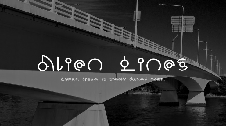 Alien Lines Font