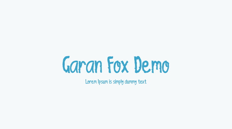 Garan Fox Demo Font