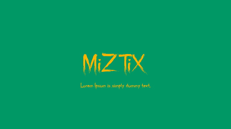 MiZTiX Font Family