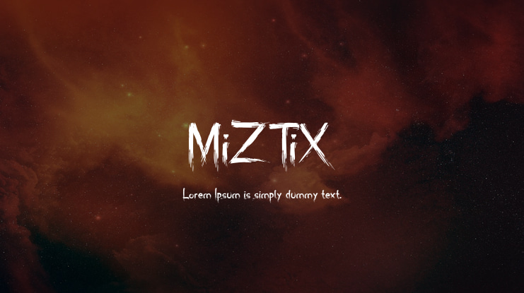 MiZTiX Font Family