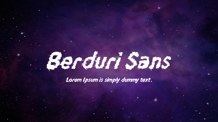 Berduri Sans Font