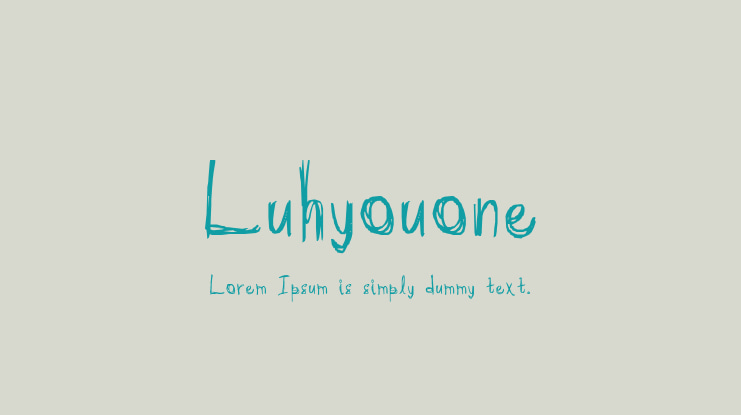 Luhyouone Font