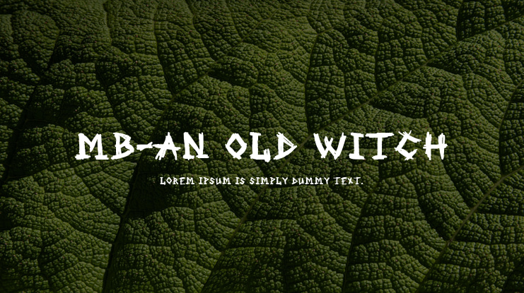 MB-An Old Witch Font